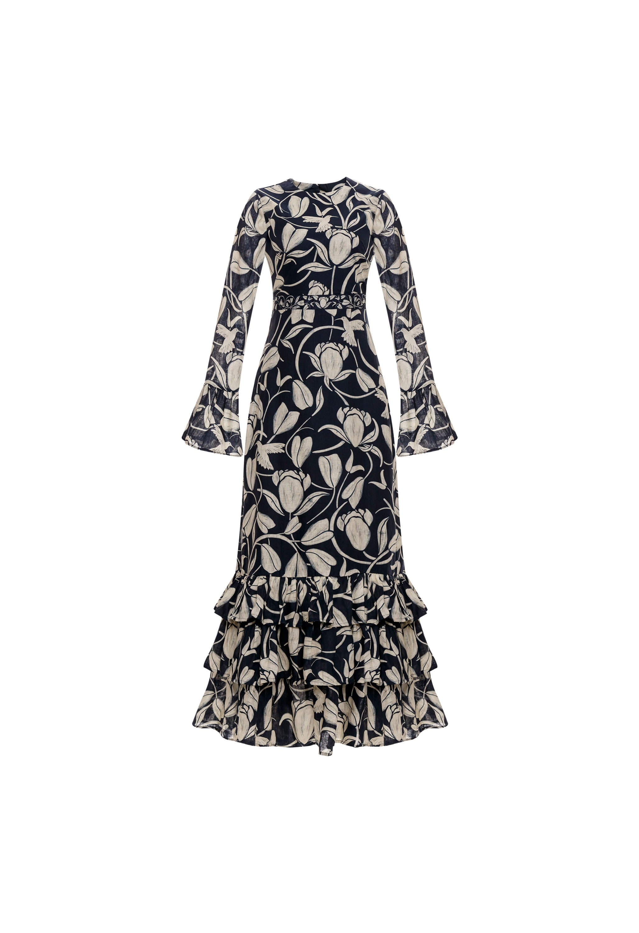 Citrus-Flora-Hand-Embroidered-Cotton-Maxi-Dress-12081-HOVER