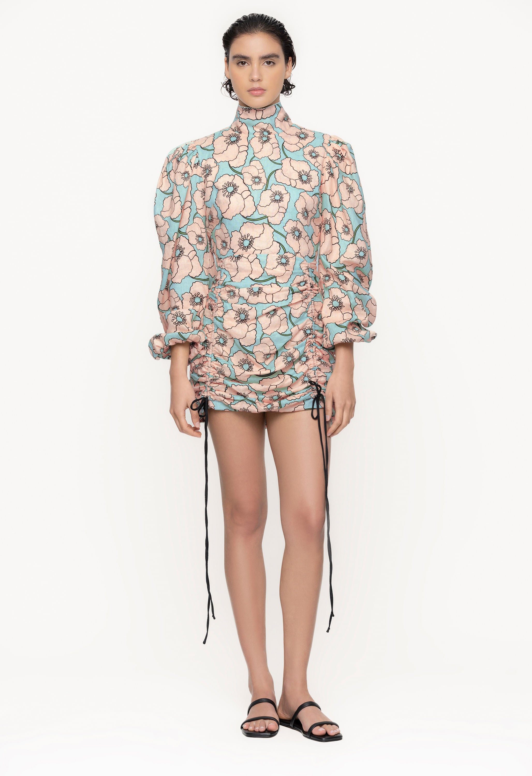 Guaba-Botanico-Celeste-Linen-Mini-Dress-11238