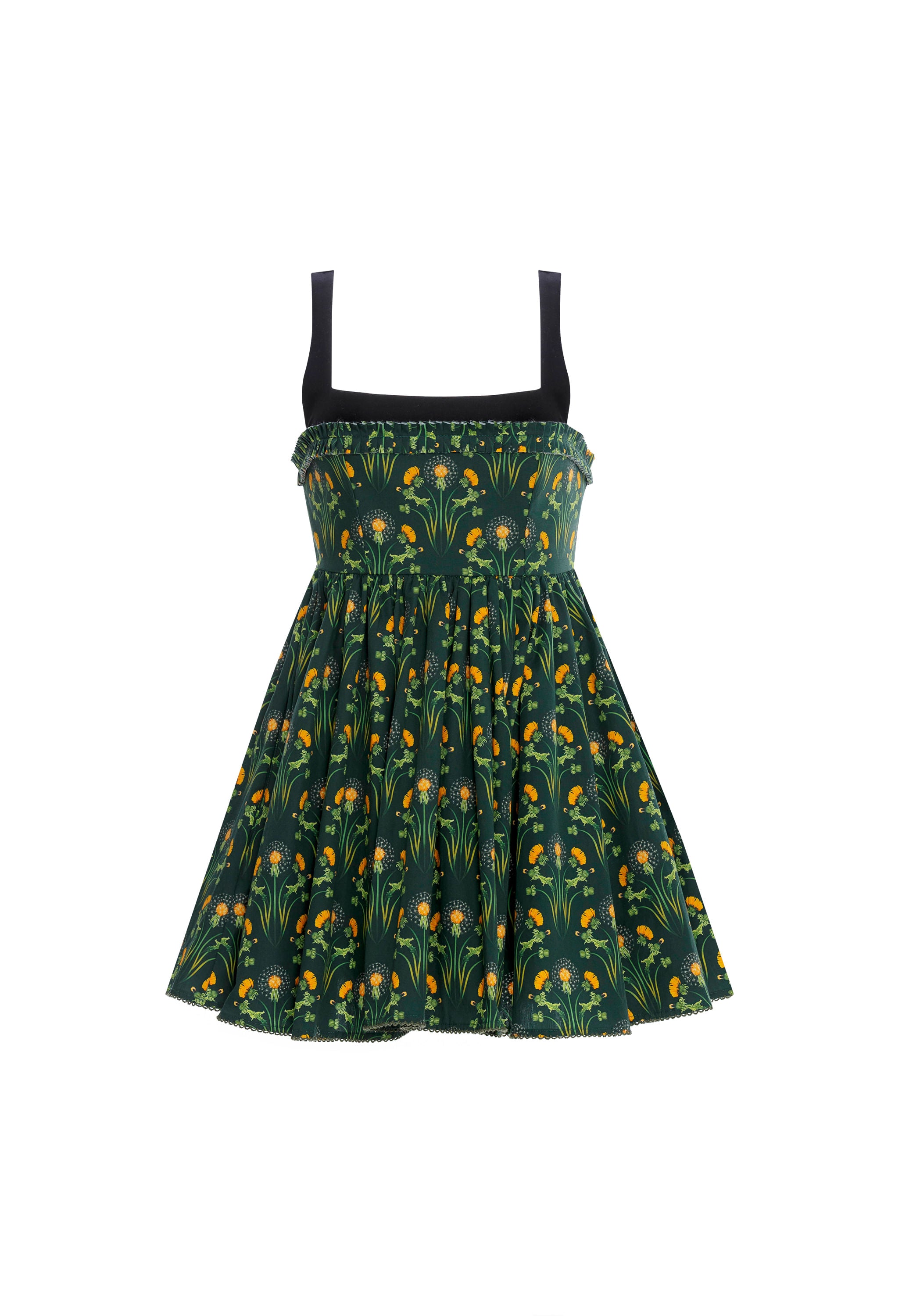 Hierbabuena-Diente-De-Leon-Musgo-Cotton-Poplin-Mini-Dress-11255-HOVER