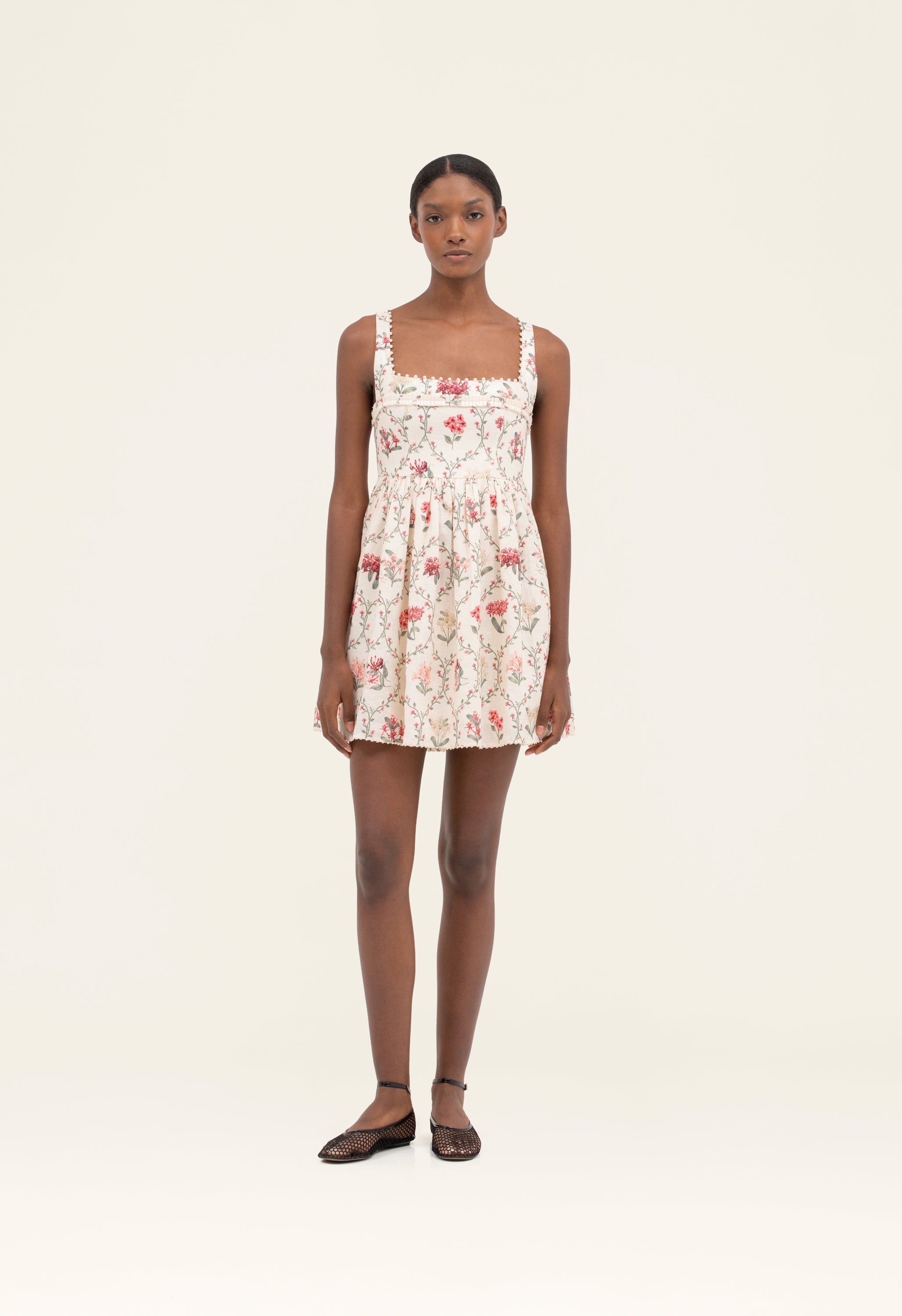agua by agua bendita barbara floral linen midi dress Agua Bendita Barbara Esmeralda Embroidered Linen Maxi Dress in Green