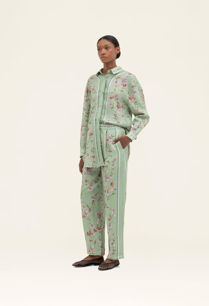 Florecer Honeysuckle Trousers | Agua by Agua Bendita – AGUA by