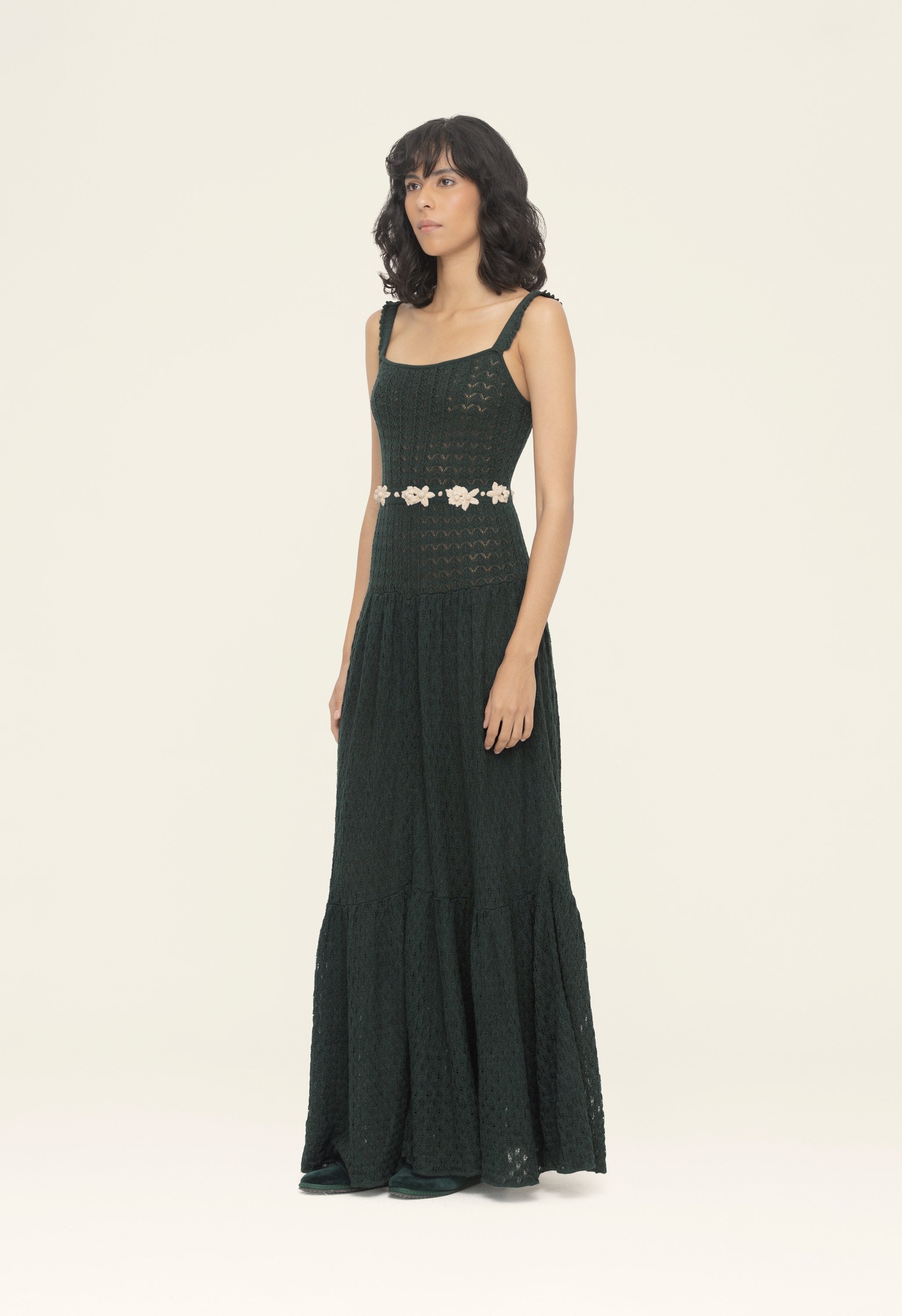 Lima Dark Green Maxi Dress | Agua by Agua Bendita x ESCVDO AGUA by Agua Bendita US Lima Dark Green Maxi Dress | Agua by Agua Bendita x ESCVDO AGUA by Agua Bendita US