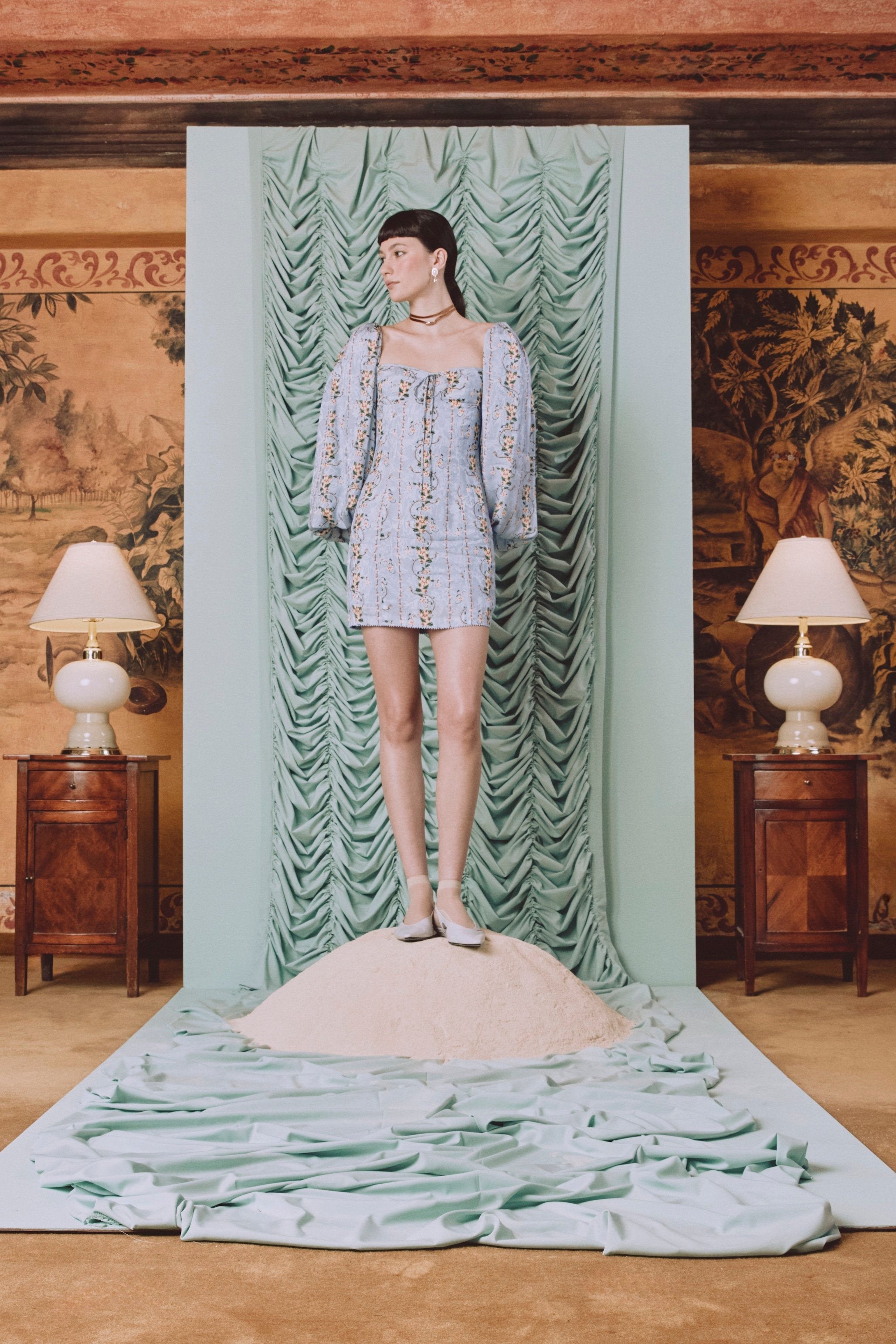 Agua by Agua Bendita Lorena Navegante Dress in Blue