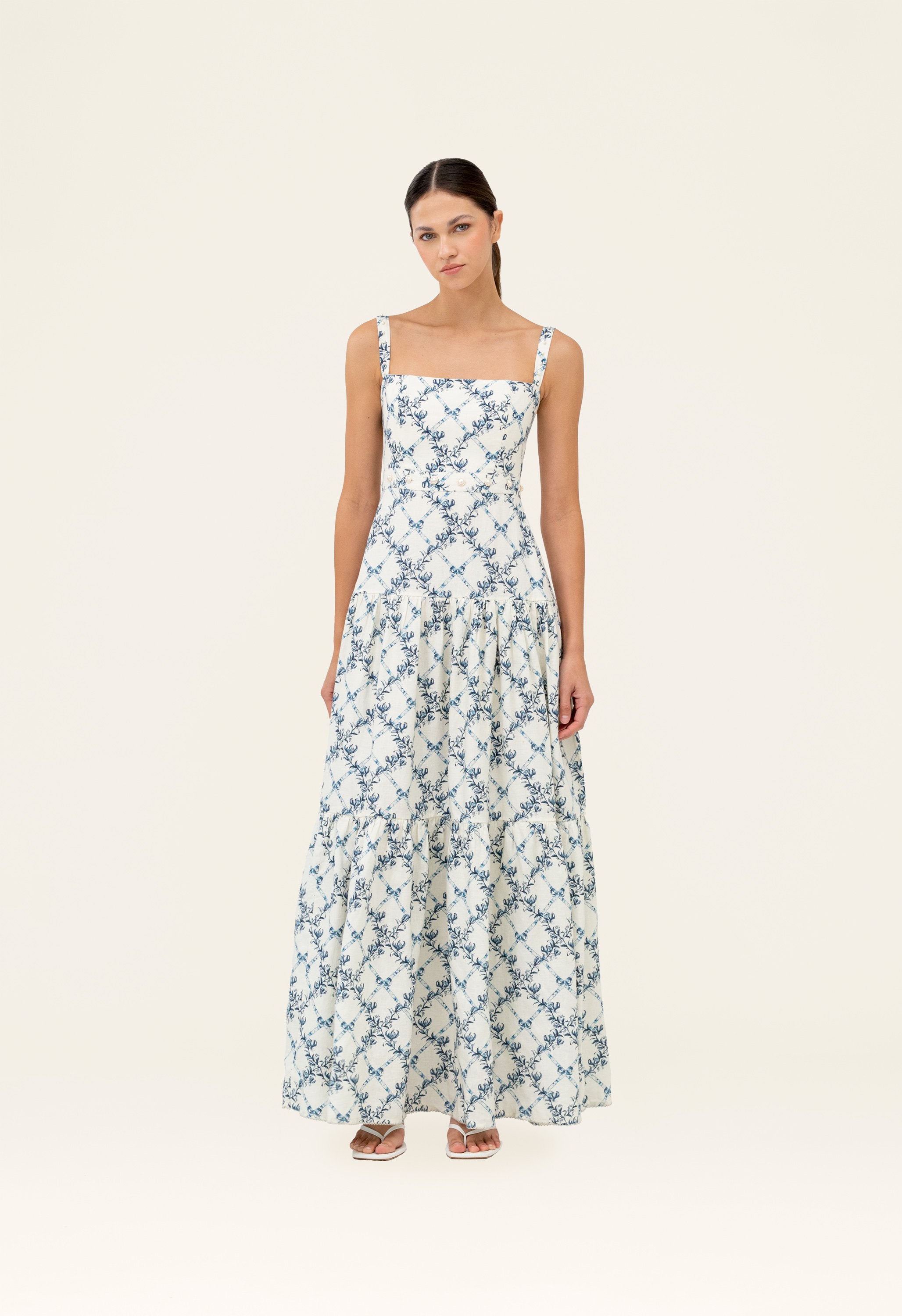 ❇️AGUA BY AGUA BENDITA 正規25春新花柄ロングワンピース Luxury Maxi Dresses – AGUA by Agua Bendita US