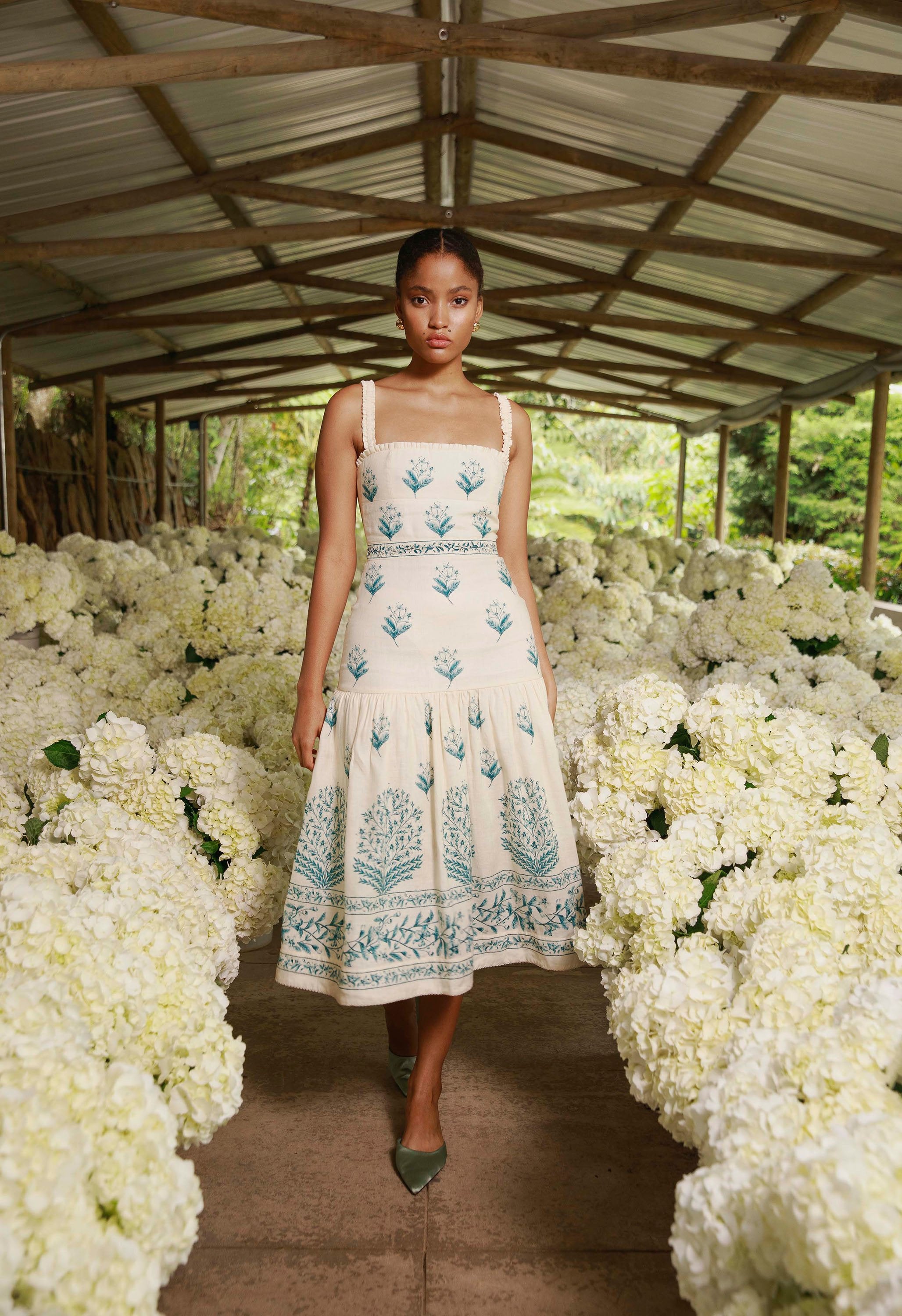 Níspero Ceiba Midi Dress | AGUA by Agua Bendita – AGUA by Agua