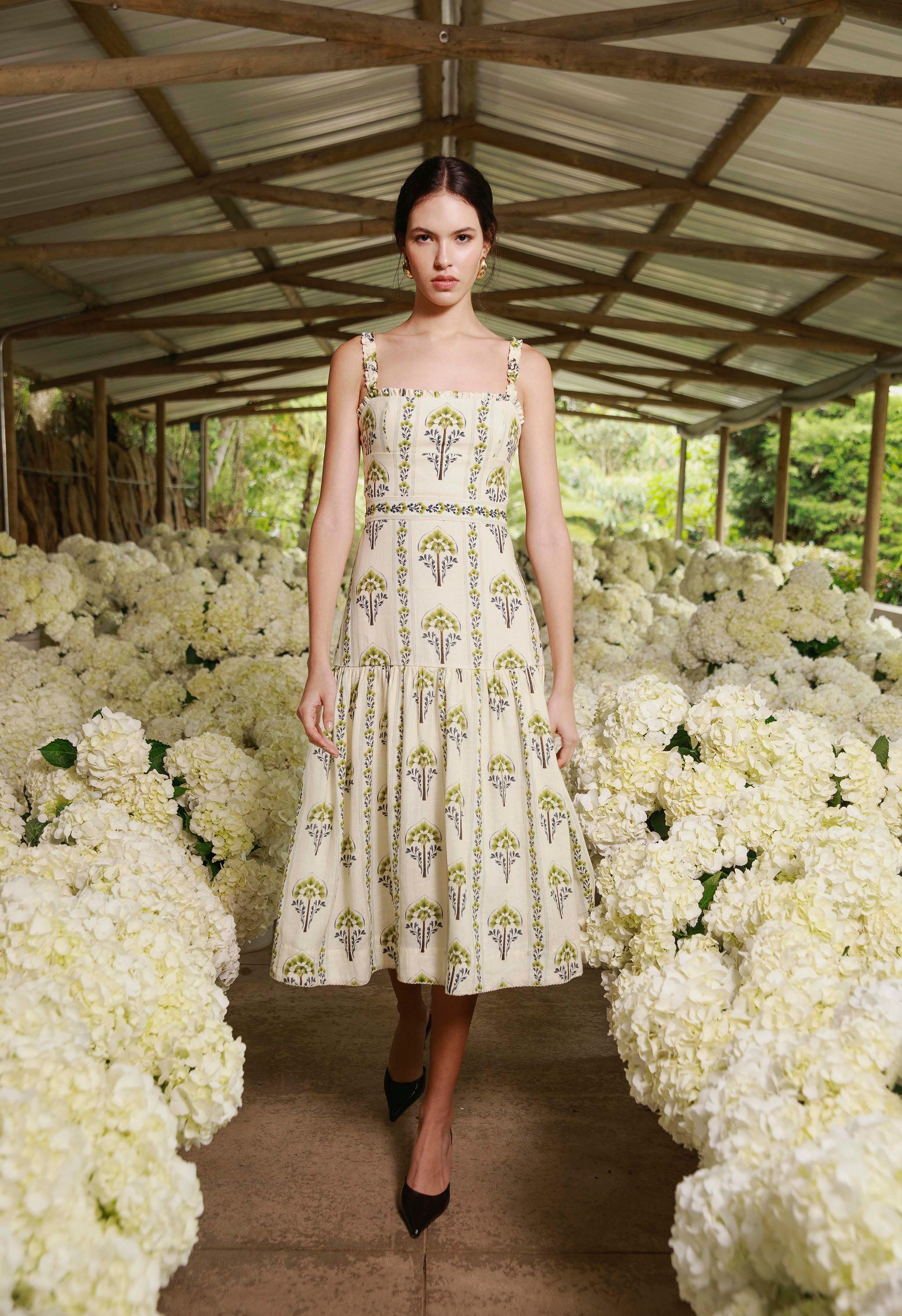 Níspero Moriche Midi Dress | AGUA by Agua Bendita – AGUA by Agua