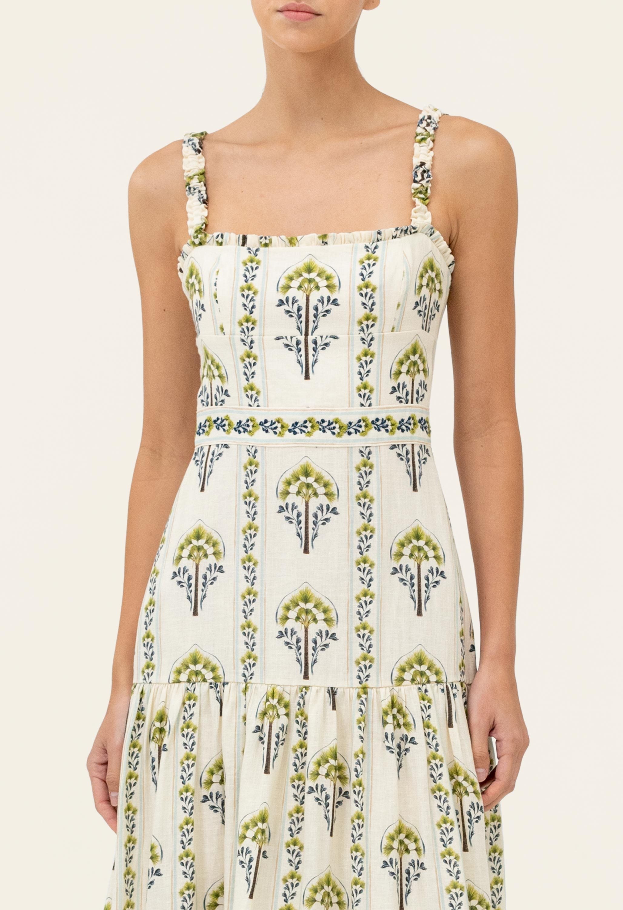 agua by agua bendita nispero midi dress Valle Nispero Midi Dress