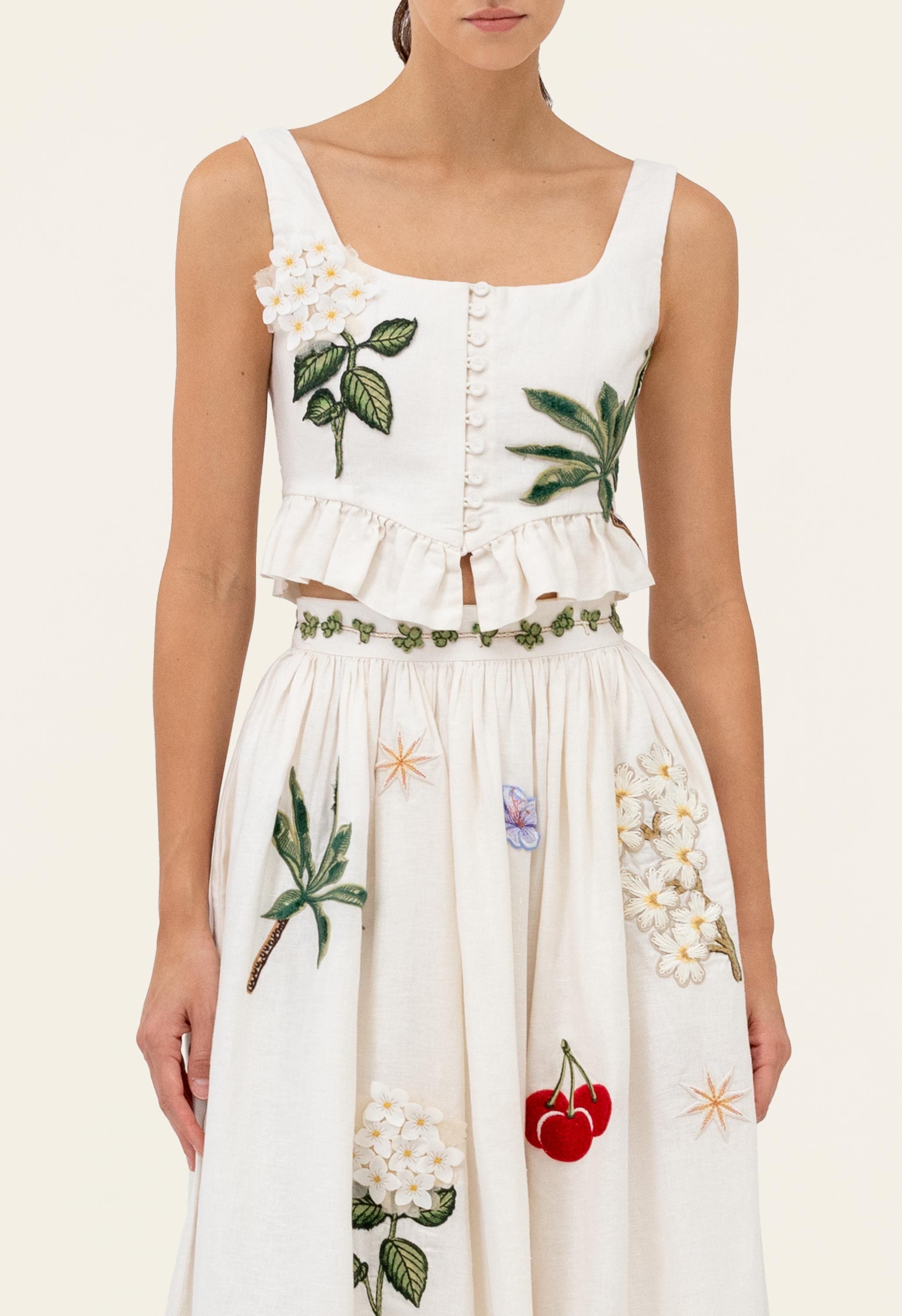 【値下げ可能】and mary Angie ribbon tank ANDMARY】Angie ribbon tank