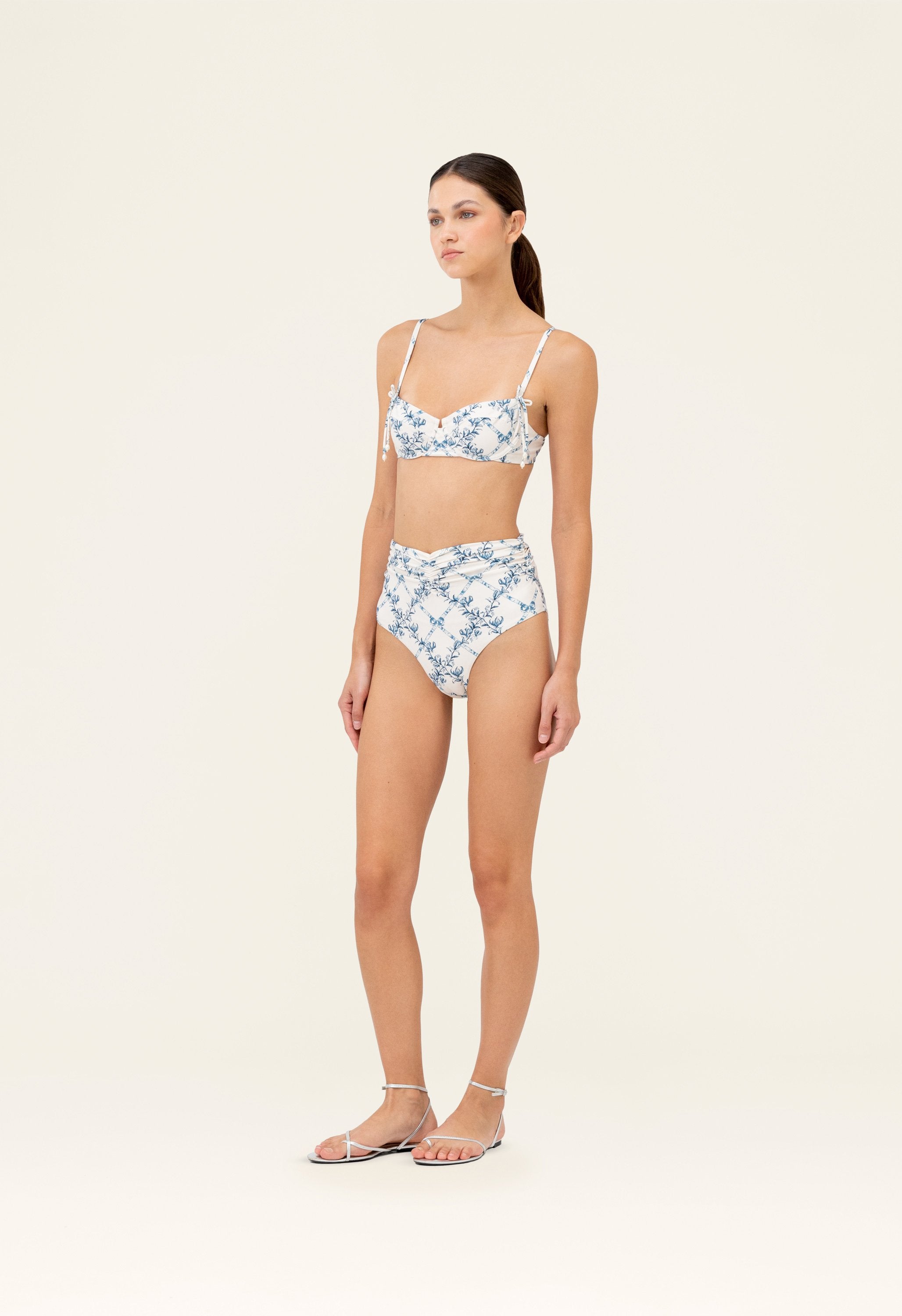 agua bendita 水着 Agua Bendita Lolita Azure Bikini Top in Multicolor | REVOLVE