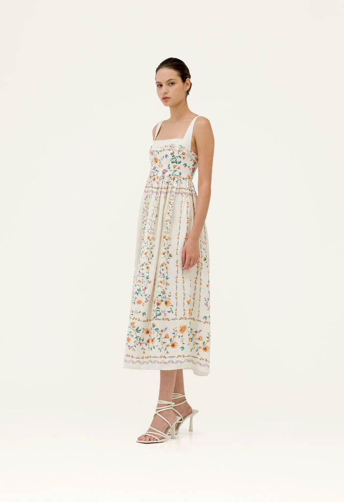 Barbara Chinesis Midi Dress Xs