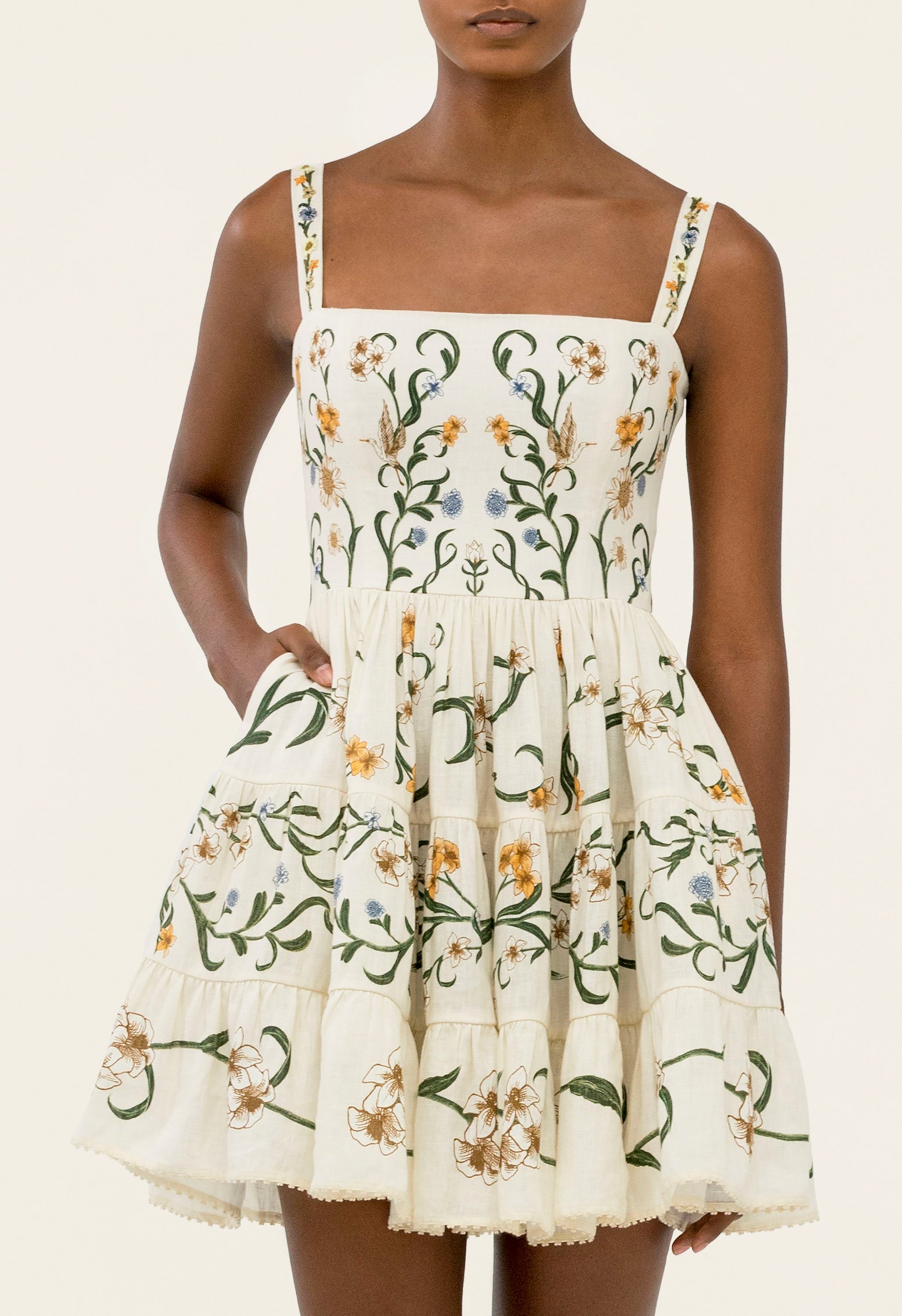 agua by agua bendita habitat lima mini dress Lima Laguna Mini Dress | AGUA by Agua Bendita