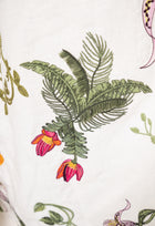 Totumo Bouquet Machine-Embroidered Linen Maxi Dress