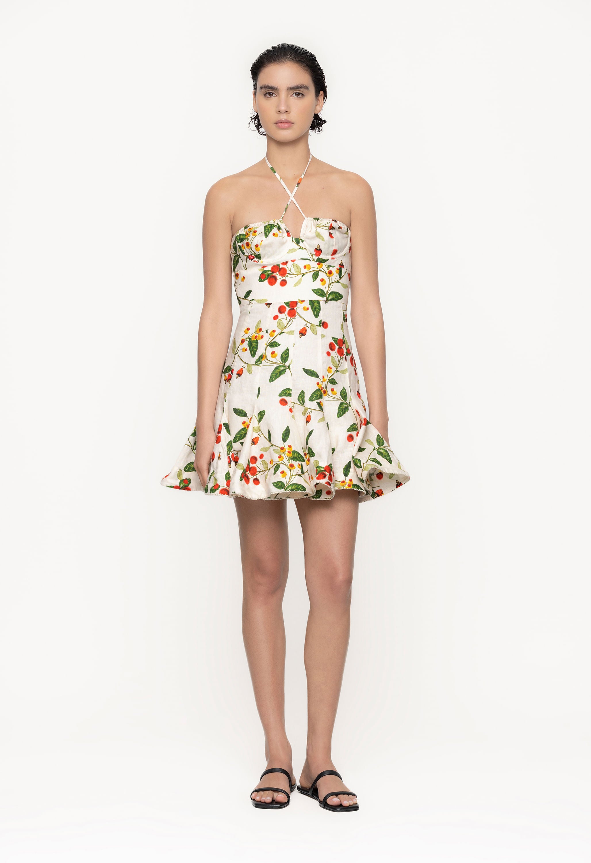 Anturio-Frutal-Linen-Mini-Dress