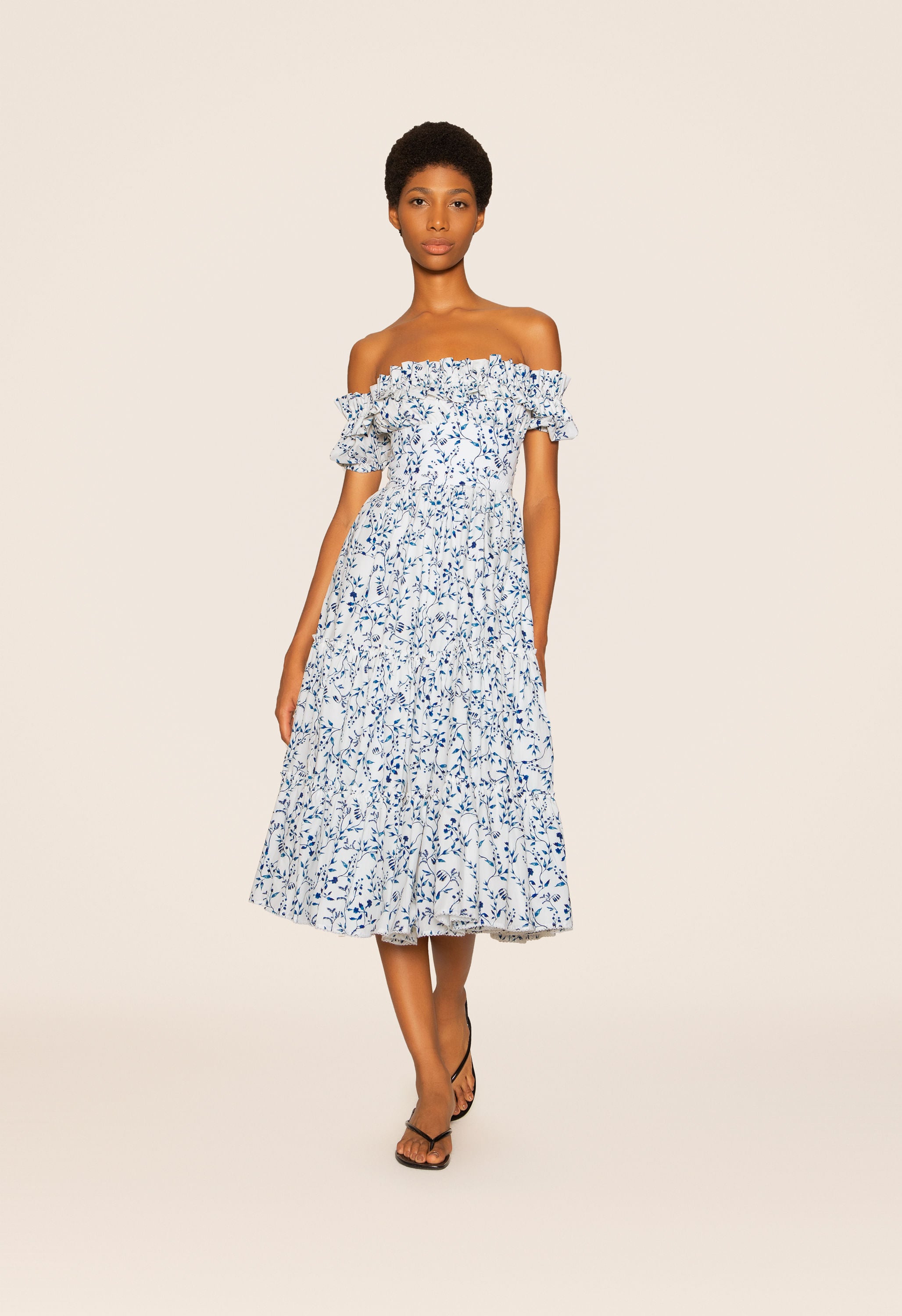 Banana-Acacias-Blue-Midi-Dress-7493