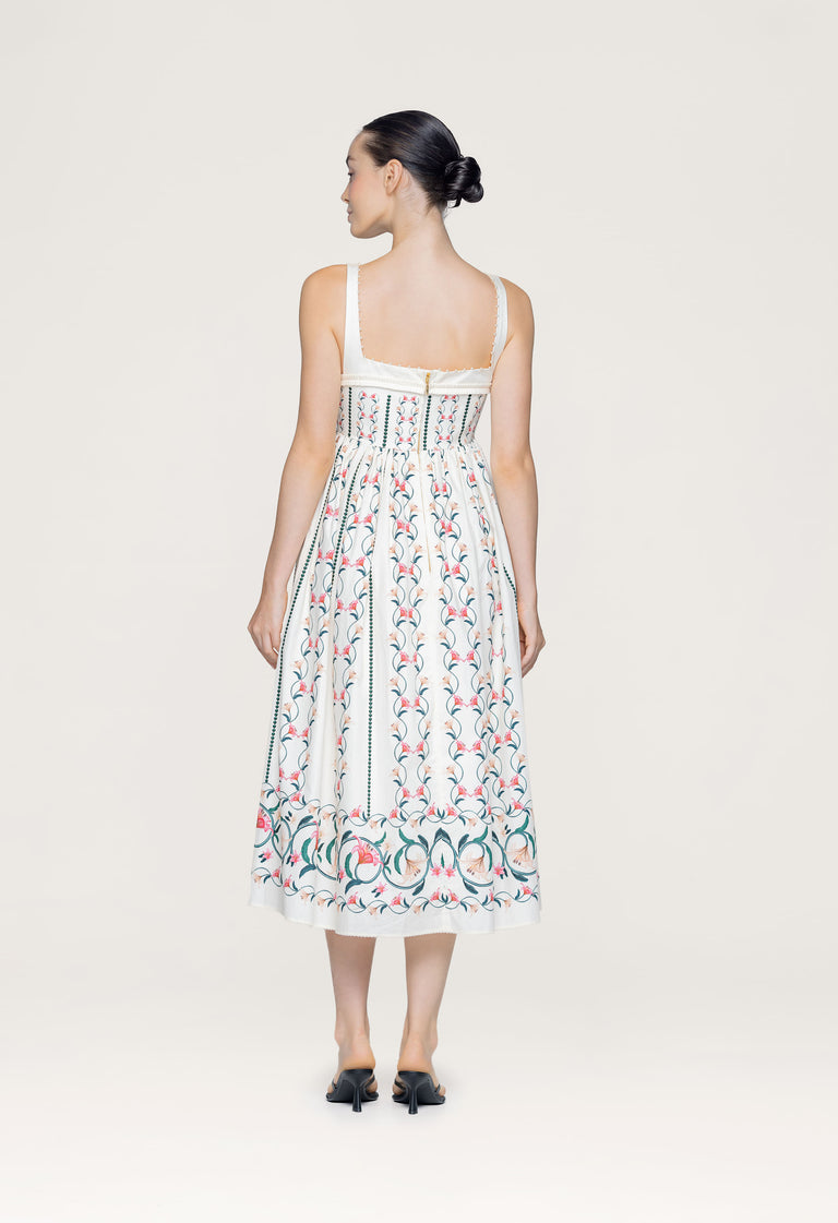 Barbara-Rocio-Embroidered-Midi-Dress-13392-2 - 2