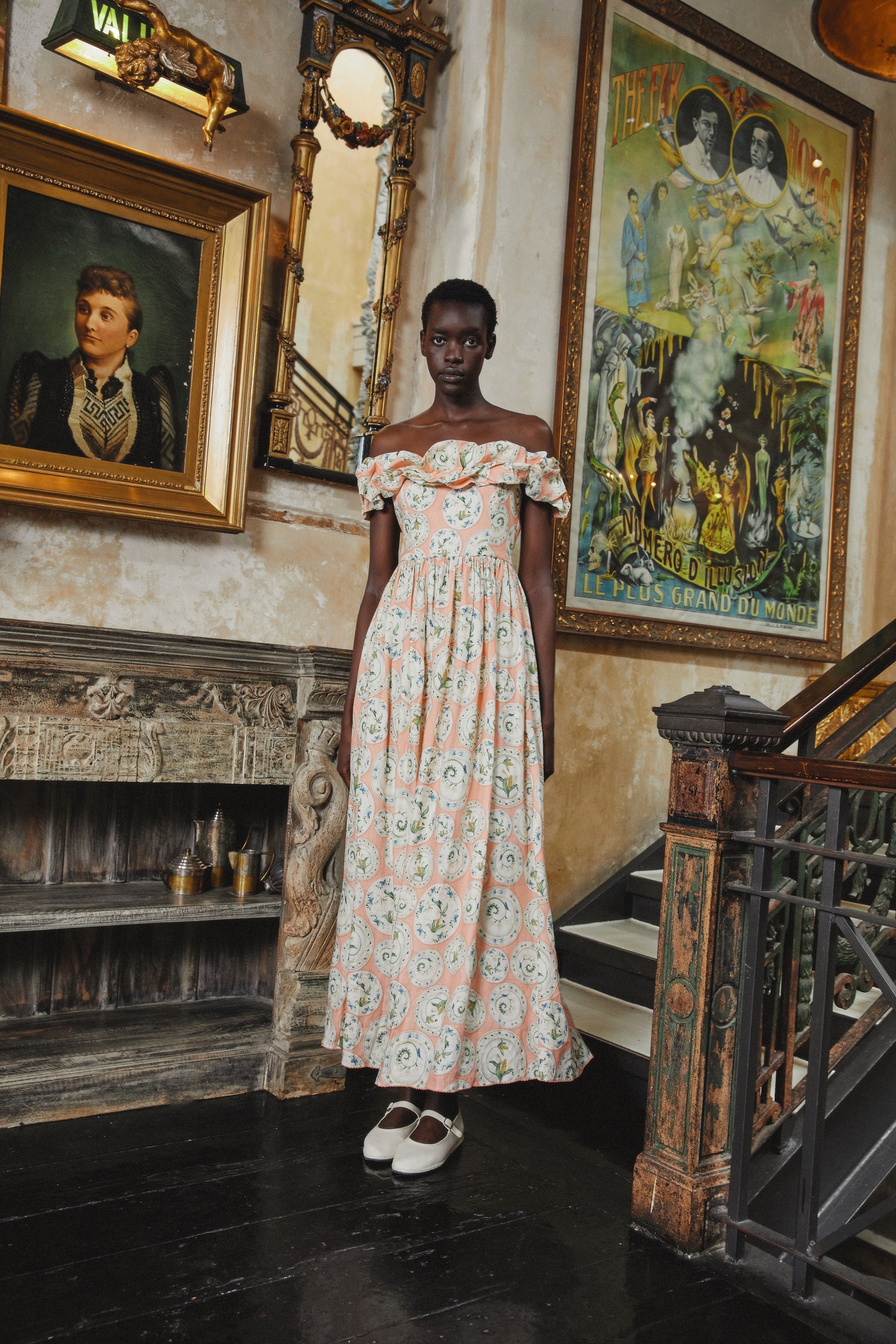 agua by agua bendita dress Espliego Menaje Maxi Dress