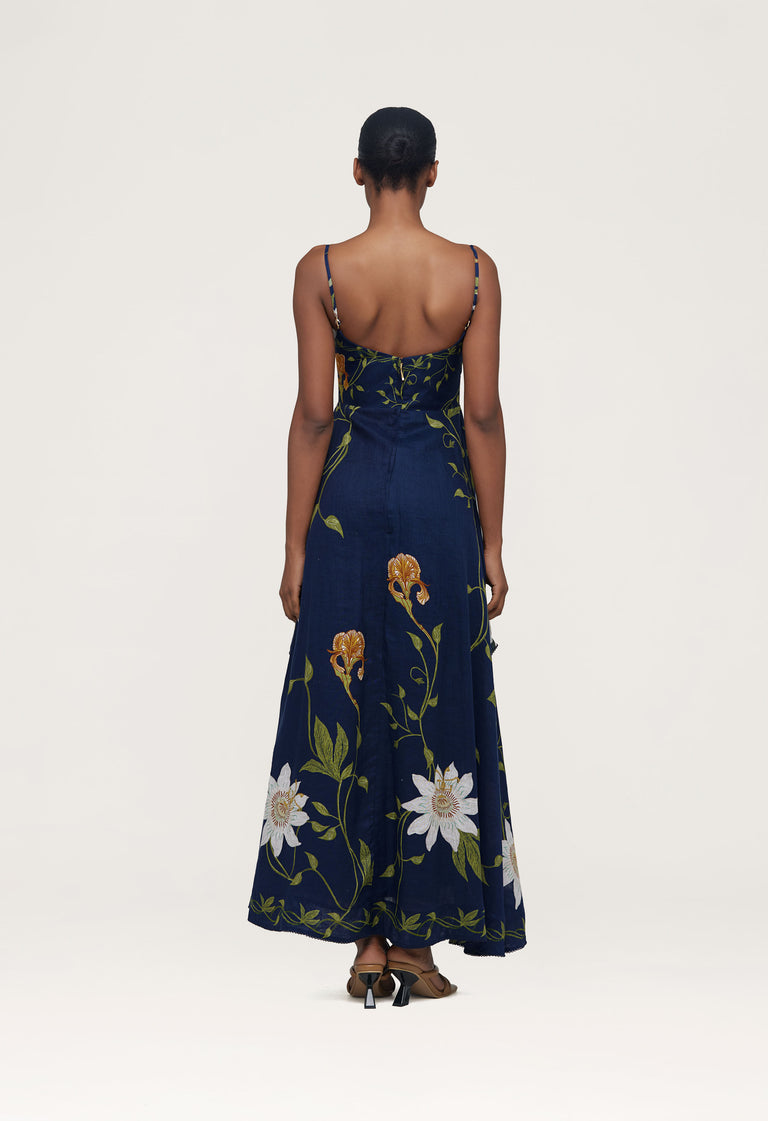 Ethel-Pasiflora-Linen-Maxi-Dress-12595-2 - 2