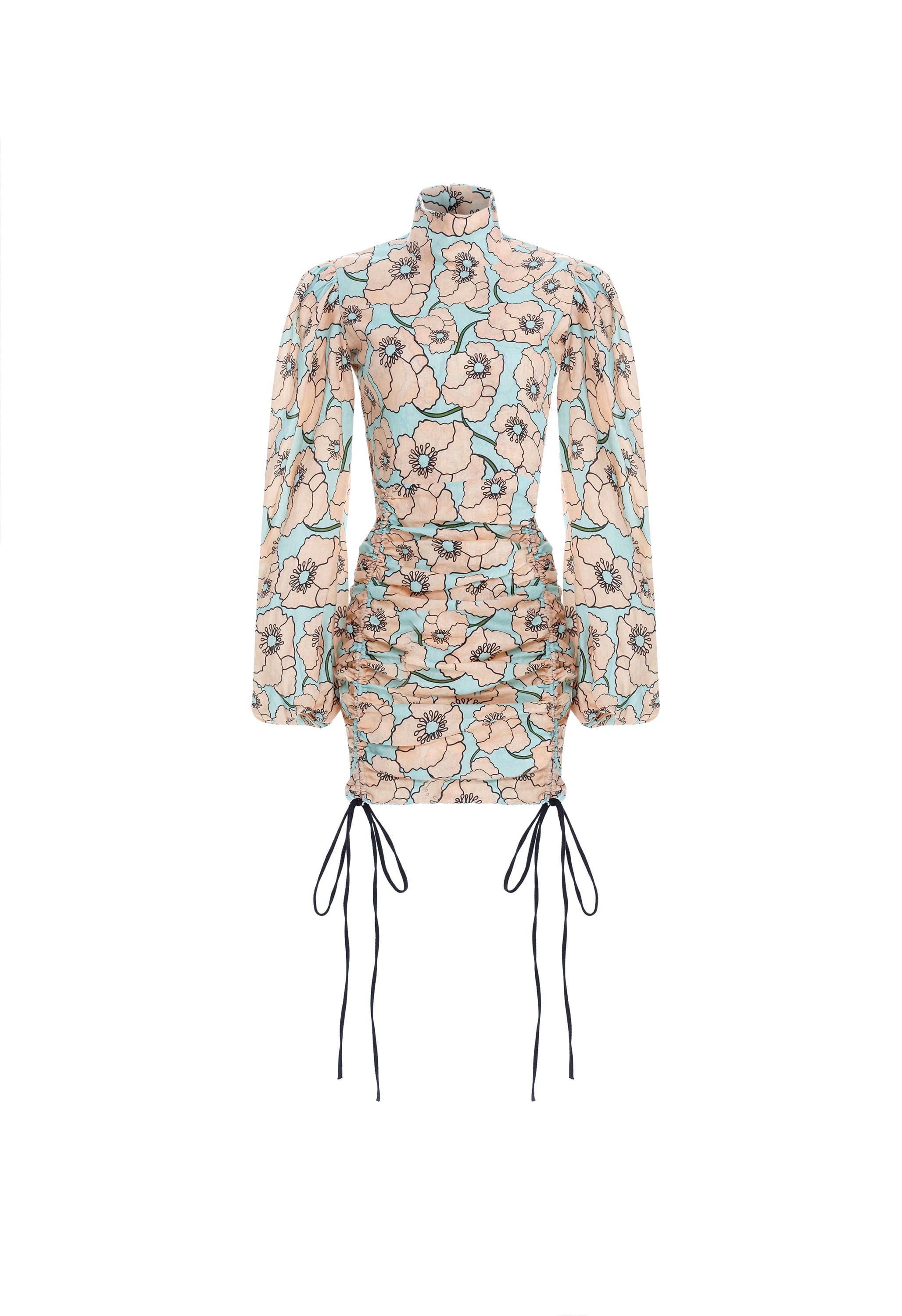 Guaba-Botanico-Celeste-Linen-Mini-Dress-11238-HOVER