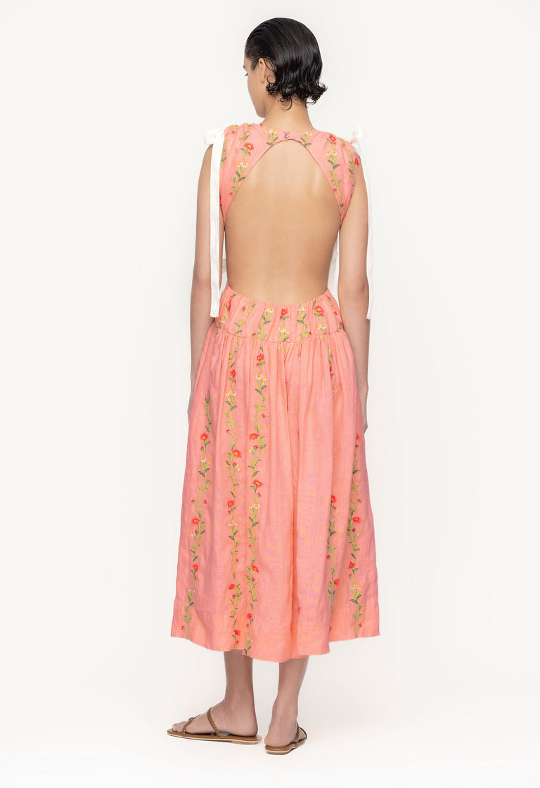 Guaguanco-Remedios-Embroidered-Midi-Dress-11274 - 2