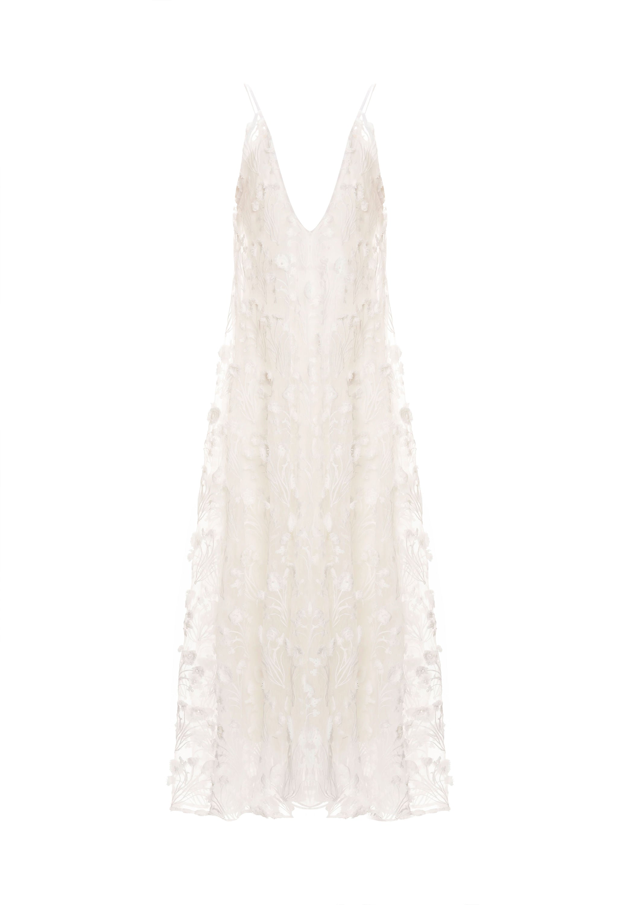 Hierbaluisa-Diente-De-Leon-Organza-Maxi-Dress-11263-HOVER