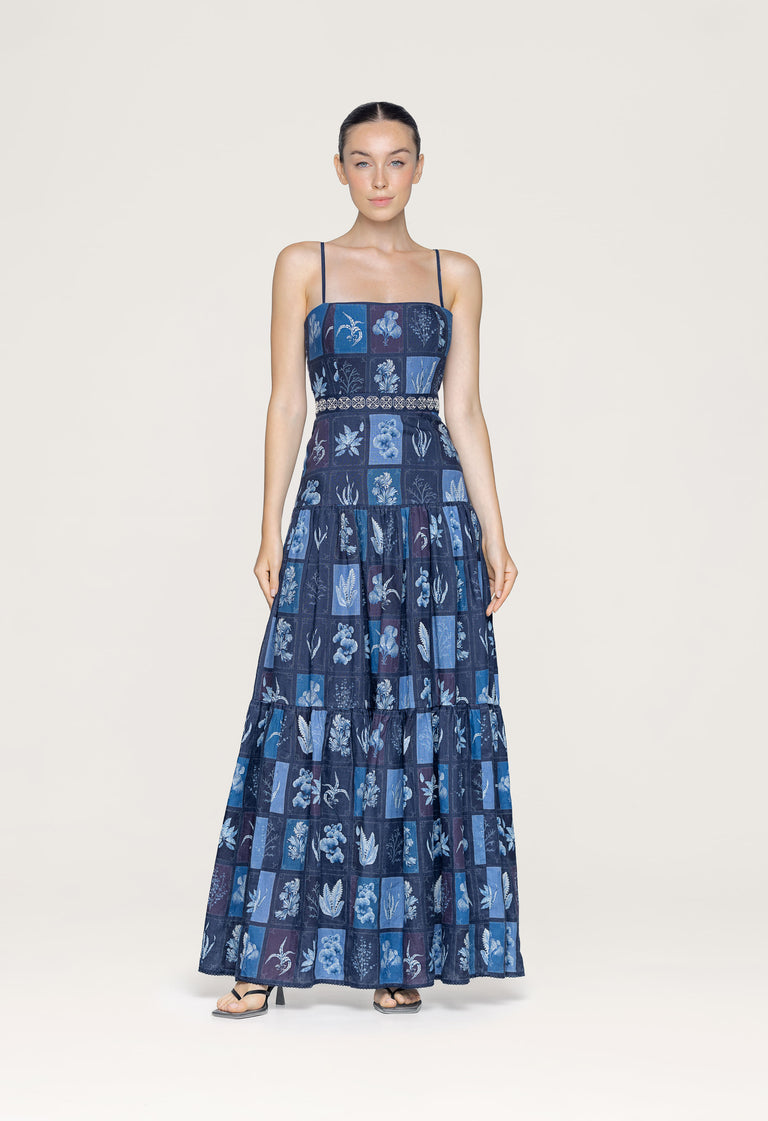 Lima-Algae-Embroidered-Maxi-Dress-13455 - 1