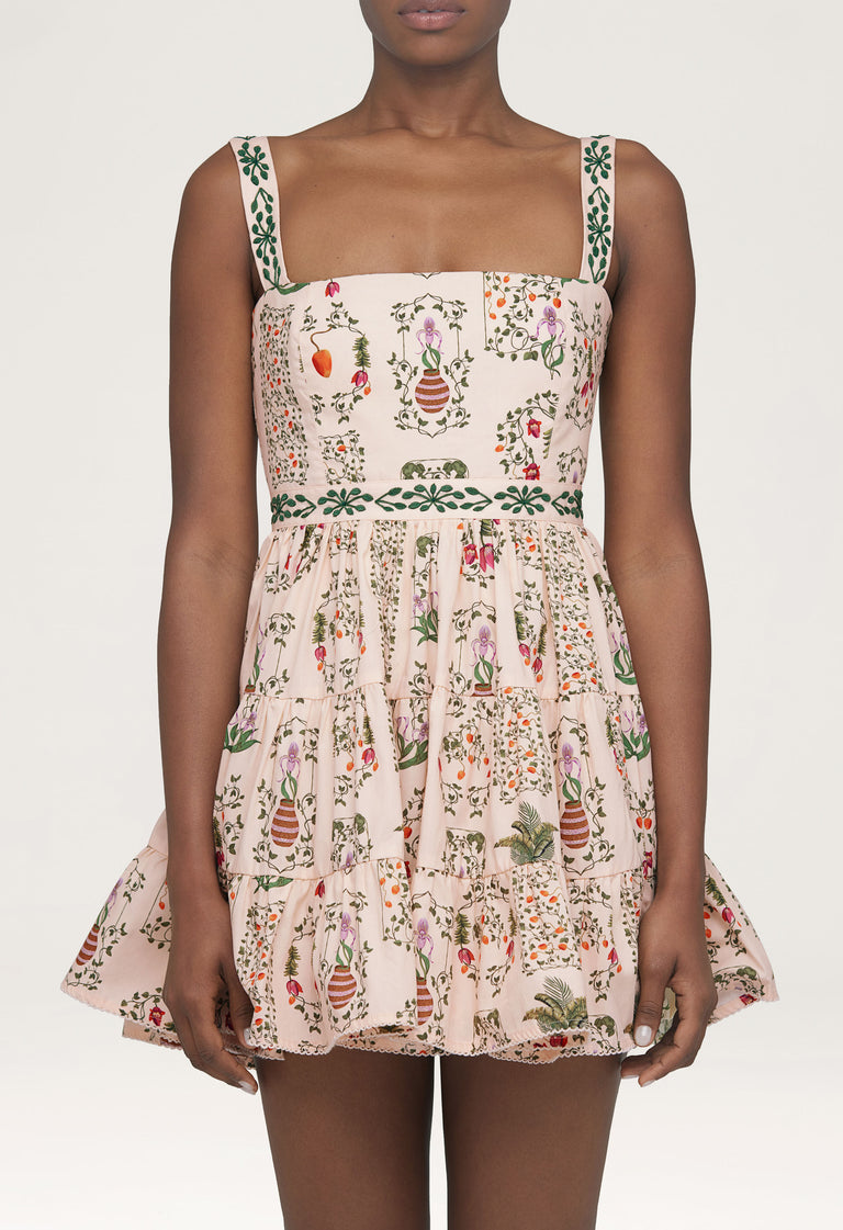 Lima-Bouquet-Hand-Embroidered-Cotton-Mini-Dress-12599-3 - 2