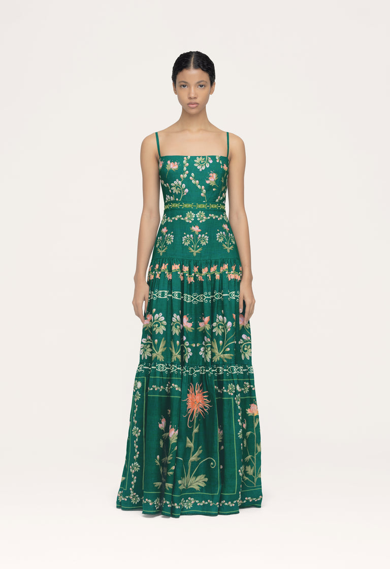 Lima-Esmeralada-Hand-Embroidered-Maxi-Dress-14057 - 1