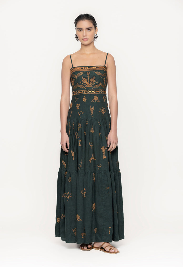 Lima-Setas-Embroidered-Maxi-Dress-11270 - 1