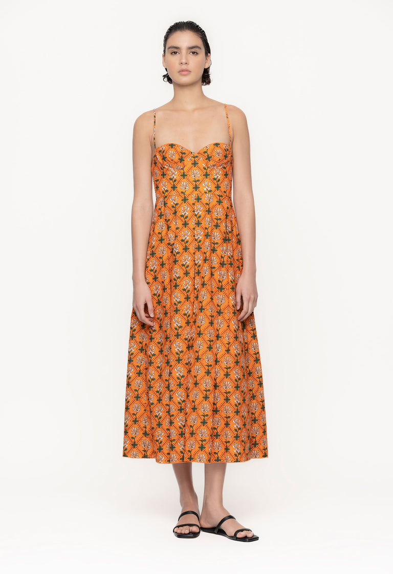 Mambo-Herbal-Cotton-Poplin-Midi-Dress-11249 - 1