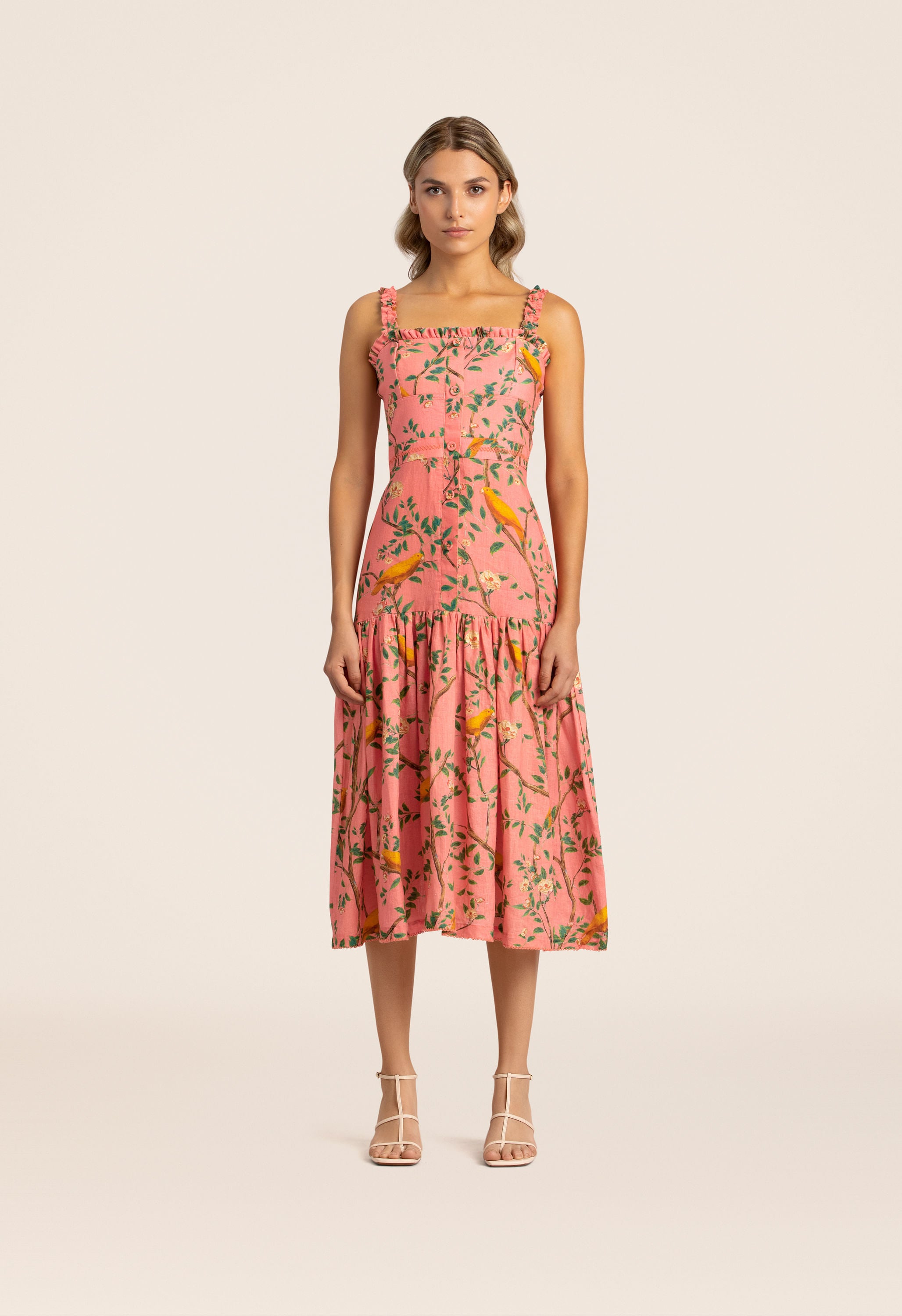 Nispero-Canarios-Pink-Midi-Dress-8365