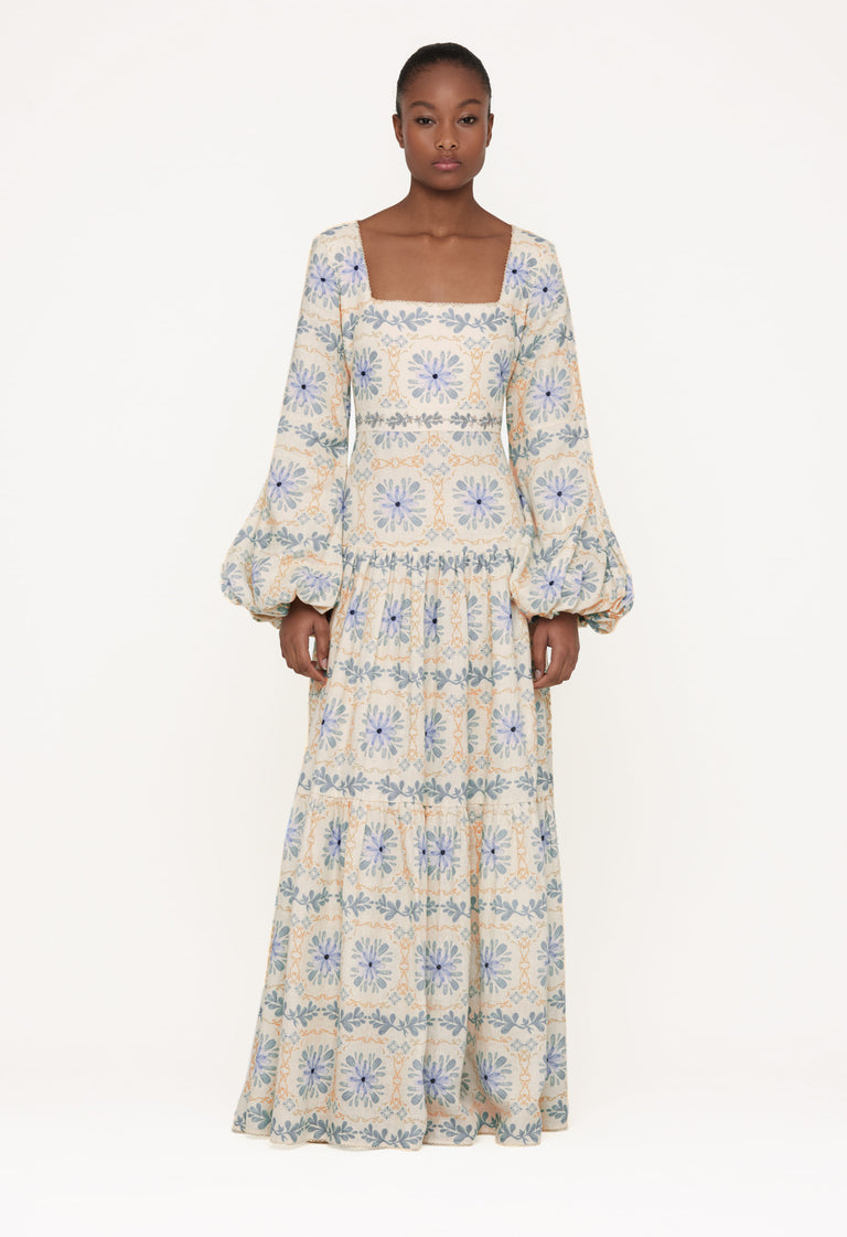 Siena-Chivas-Hand-Embroidered-Linen-Maxi-Dress-12080 - 1