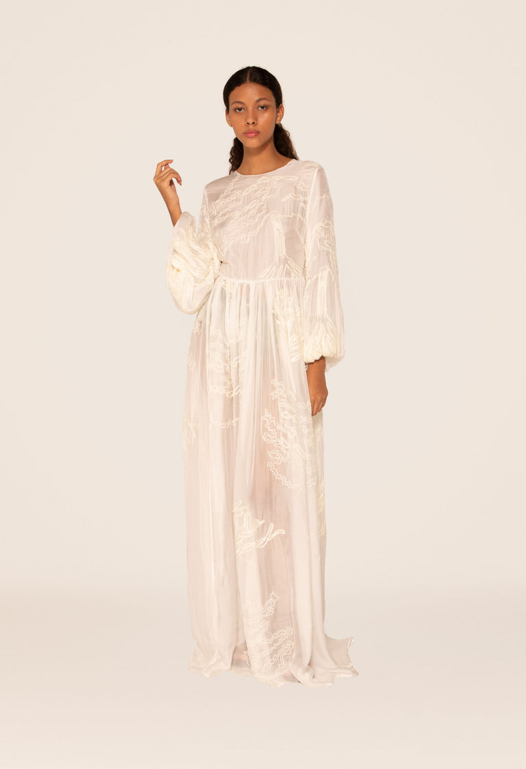 Zafiro-Manglares-Off-White-Maxi-Dress-9153 - 1